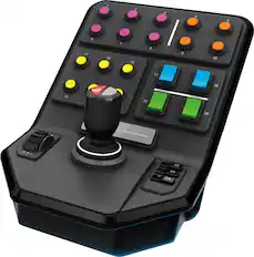 Front. Logitech - Saitek Farm Sim Gaming Vehicle Side Panel - Gray.