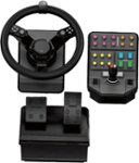 Front Zoom. Saitek - Heavy Equipment Wheel, Pedals and Side Panel Control Deck Bundle Gaming Controller for PC - Black.