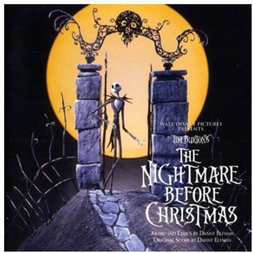 Walt Disney Pictures presents Tim Burton's The Nightmare Before Christmas  
Music CD Lyrics by Danny Elfman  
Original Score by Danny Elfman