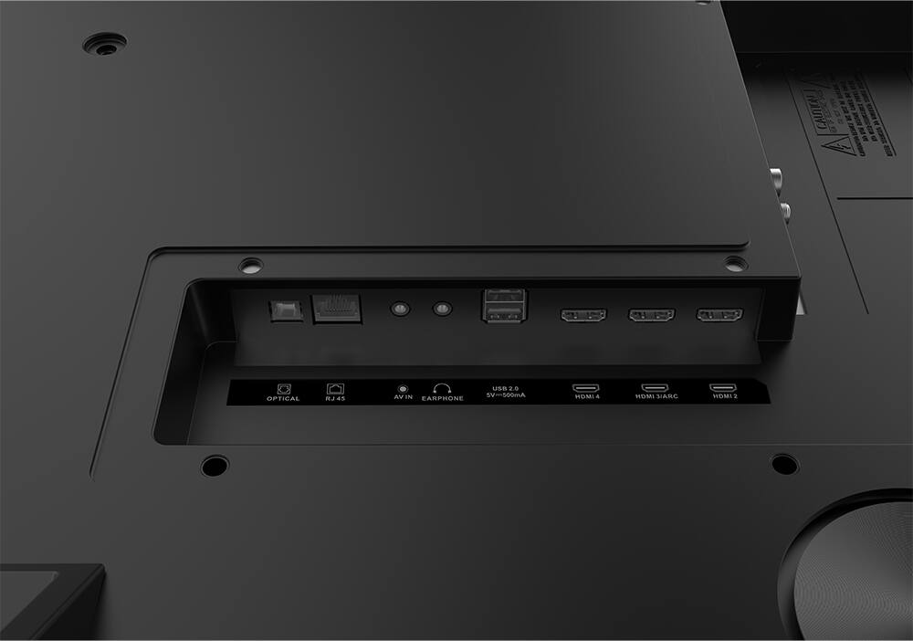 I caution a 2 M M ear = a of 1000 OPTICAL RJ 45 USB 2.0 AV IN SV=500mA EARPHONE HDMI 4 HDMI ARC HDMI 2