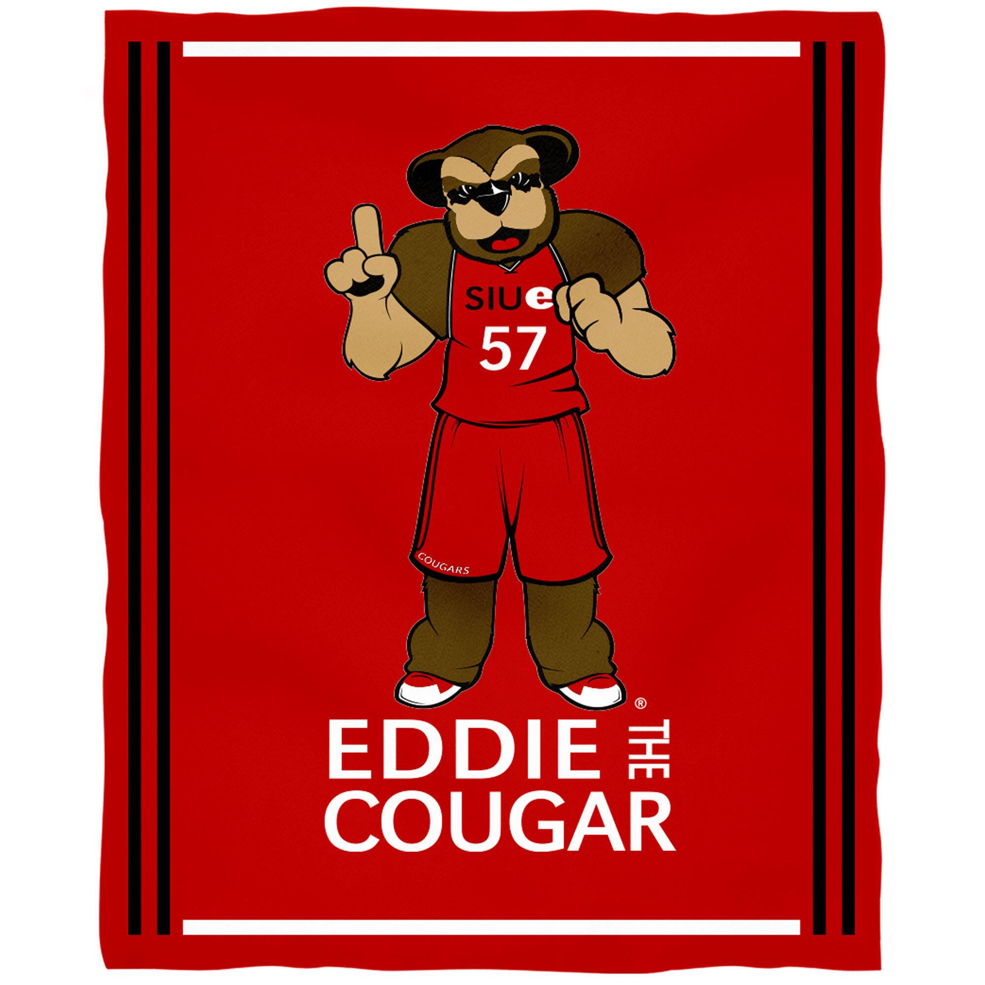 Sure, here is the corrected and grouped text from the image:

---

**EDDIE THE COUGAR**

**SIUE 57**

**COUGARS**

---