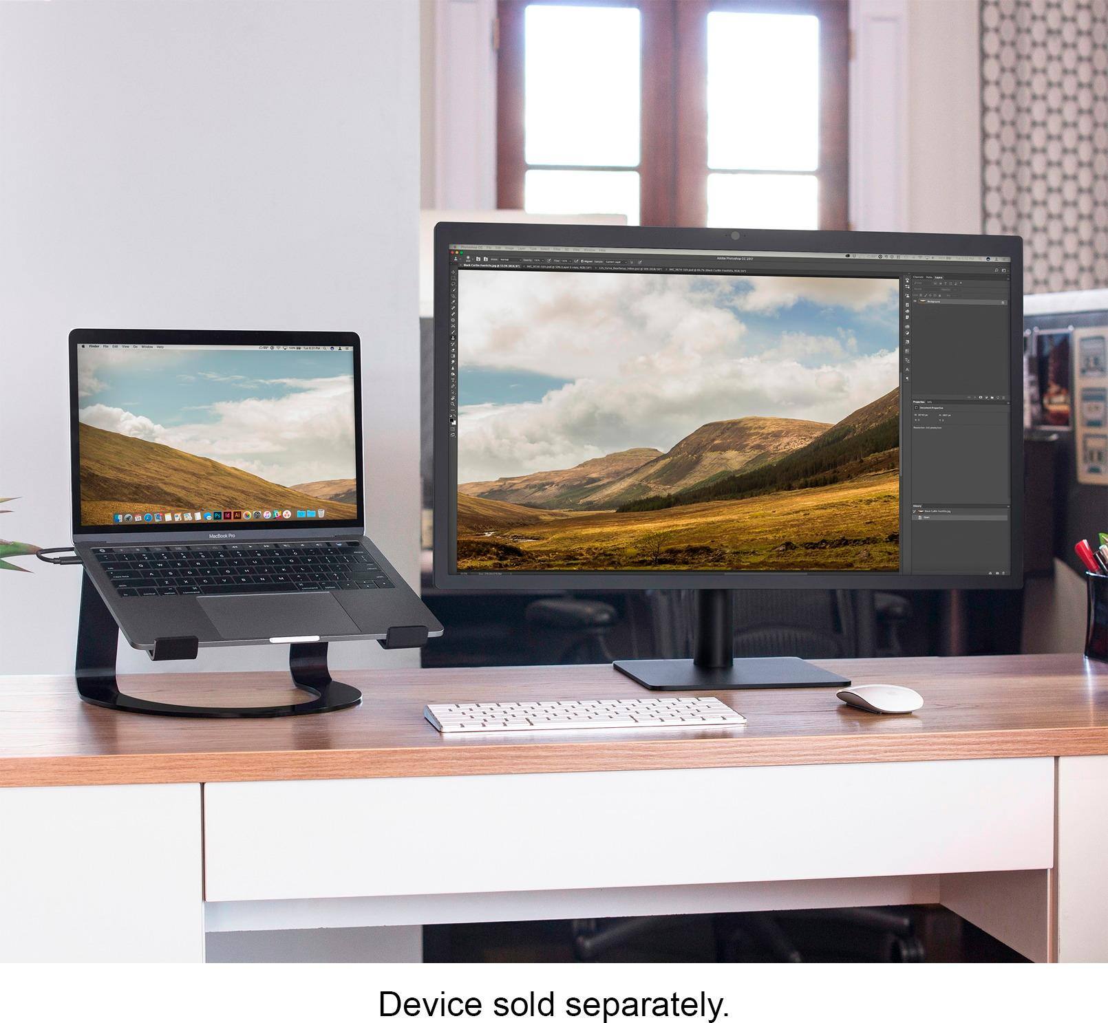 Alt View 13. Twelve South - Curve Stand for MacBook or Small Laptops - Black.