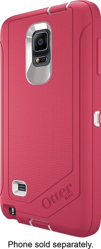 Otterbox - Defender Series Case with Holster for Samsung Galaxy Note 4 Cell Phones - Rose/White-Front_Standard