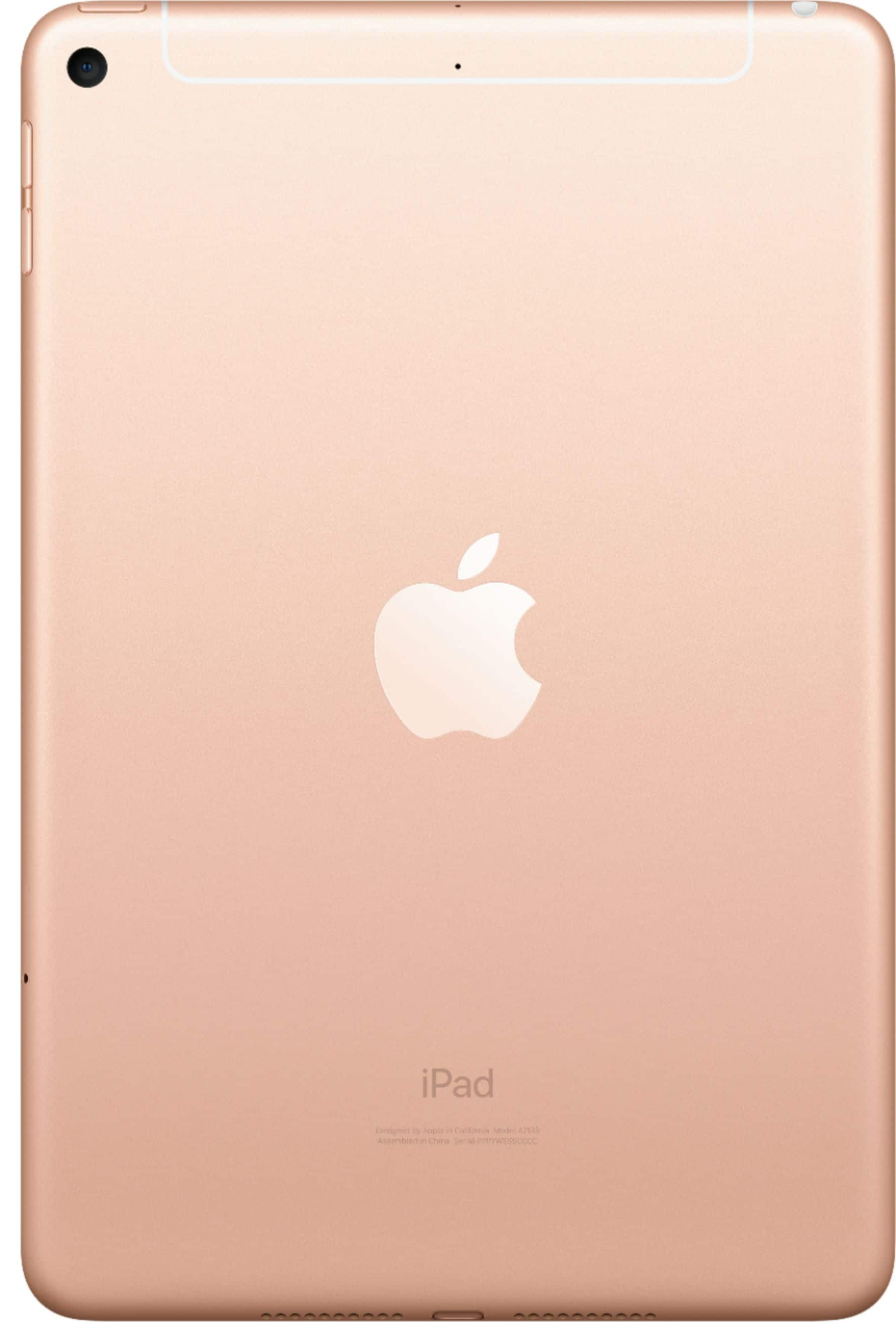 Back View: Apple - 7.9-Inch iPad mini - Latest Model - (5th Generation) with Wi-Fi + Cellular - 64GB (Sprint) - Gold