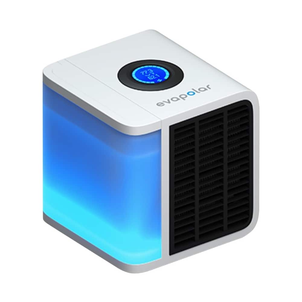 Evapolar - Indoor Portable Evaporative Cooler with Air Humidifier - Crystal white - Larger Front