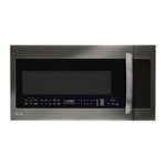 Front Zoom. LG - 2.0 Cu. Ft. Over-the-Range Microwave with Sensor Cooking - Black Stainless Steel.