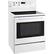 Angle. LG - 6.3 Cu. Ft. Self-Cleaning Freestanding Electric Convection Range - Smooth White.