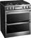 Angle. LG - SIGNATURE 6.9 Cu. Ft. Slide-In Double Oven Gas True Convection Range with EasyClean and ThinQ Technology - Textured Steel.