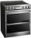 Angle. LG - SIGNATURE 7.3 Cu. Ft. Smart Slide-In Double Oven Electric True Convection Range with EasyClean and SmoothTouch Controls - Textured Steel.