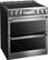 Angle. LG - SIGNATURE 7.3 Cu. Ft. Smart Slide-In Double Oven Electric True Convection Range with EasyClean and SmoothTouch Controls - Textured Steel.