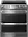 Front. LG - SIGNATURE 7.3 Cu. Ft. Smart Slide-In Double Oven Electric True Convection Range with EasyClean and SmoothTouch Controls - Textured Steel.