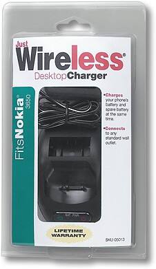 Front Standard. Just Wireless - Desktop Charger for Nokia 3650 Cell Phones.