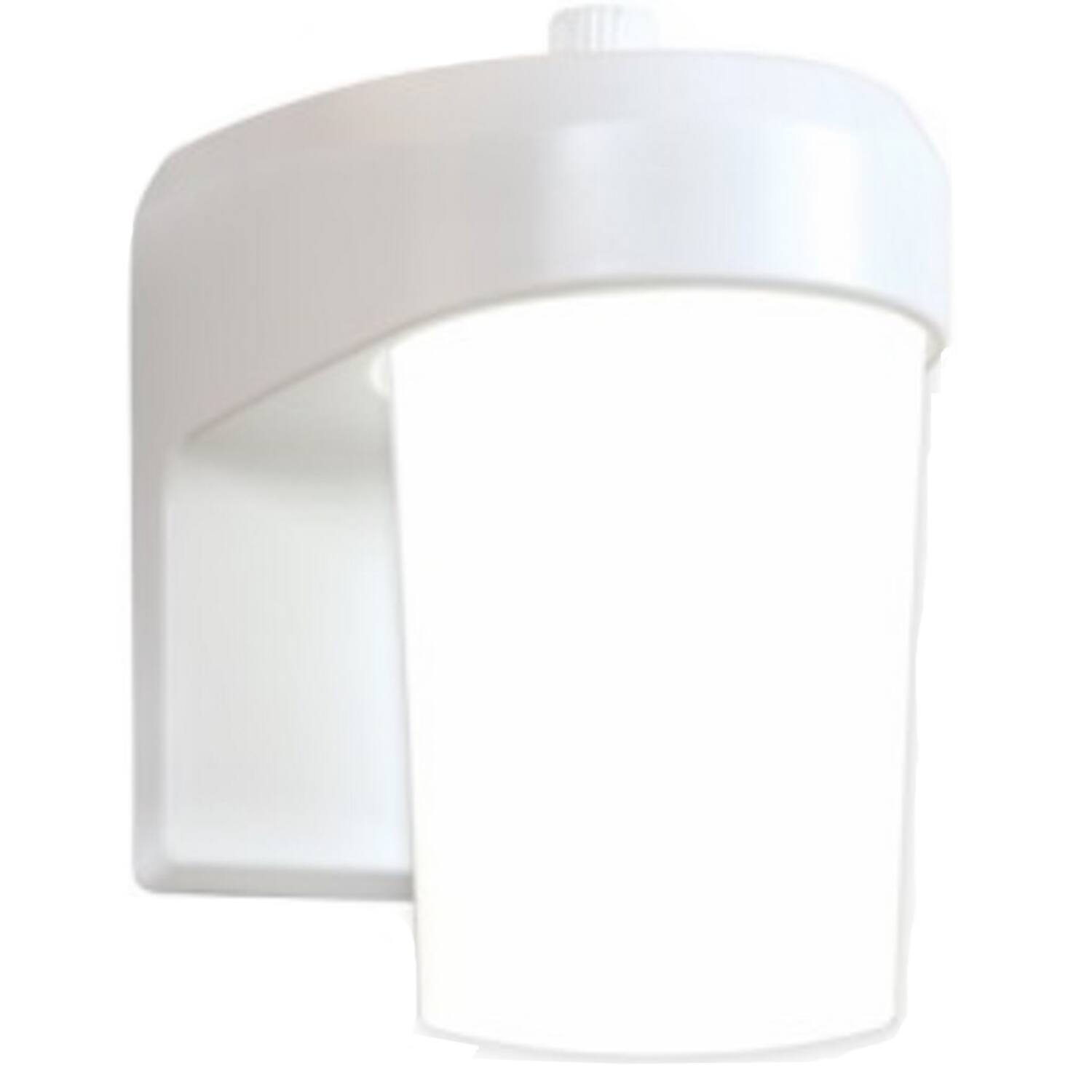 Front. Halo - Halo White Dusk to Dawn LED Jelly Jar Light w/Photocell.