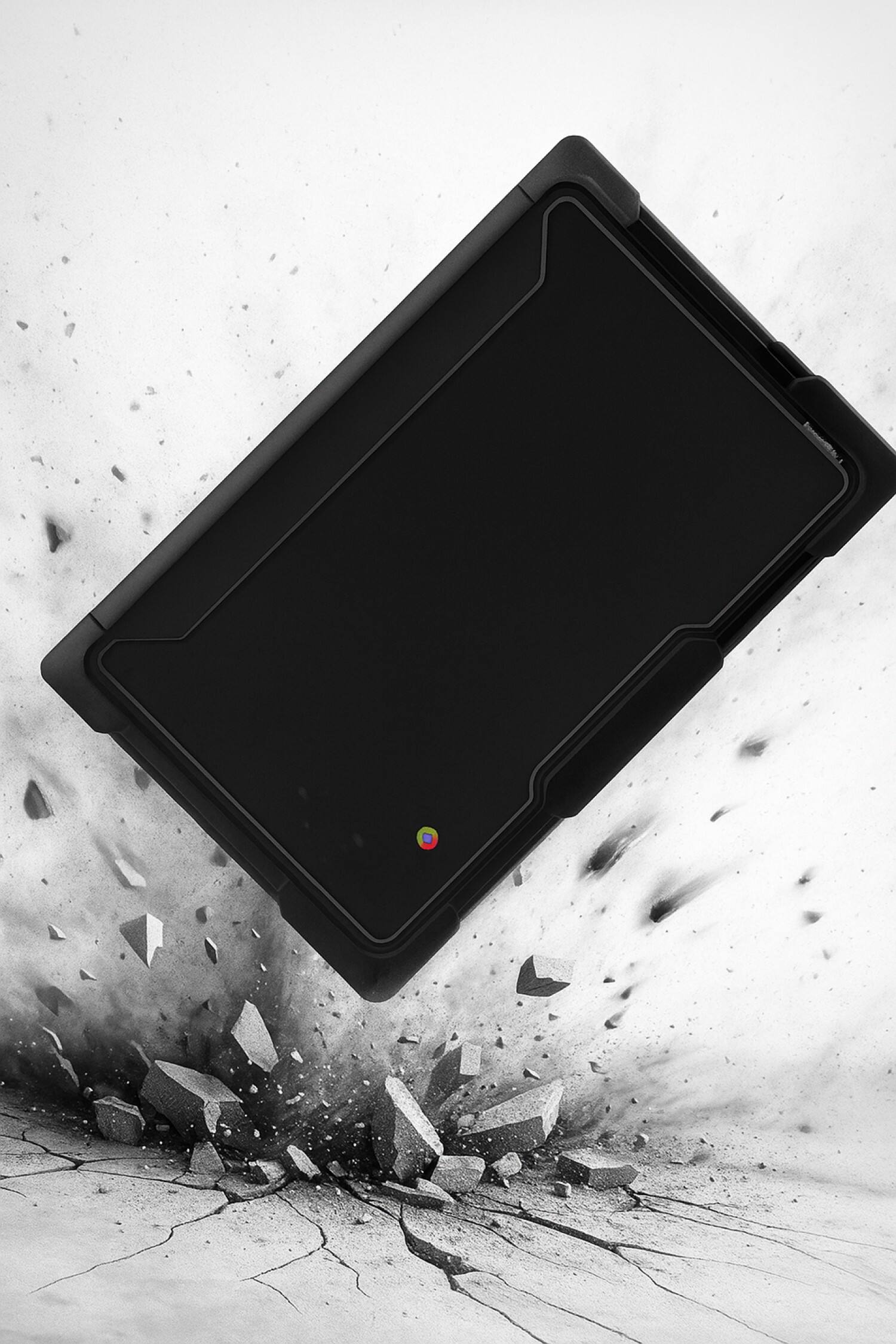 Alt View 3. SaharaCase - Lenovo 100E Gen 2 Chromebook 11.6-inch Case | Pro Shield Design | Shock-Absorbing Corners | Venture Series - Clear/Black.