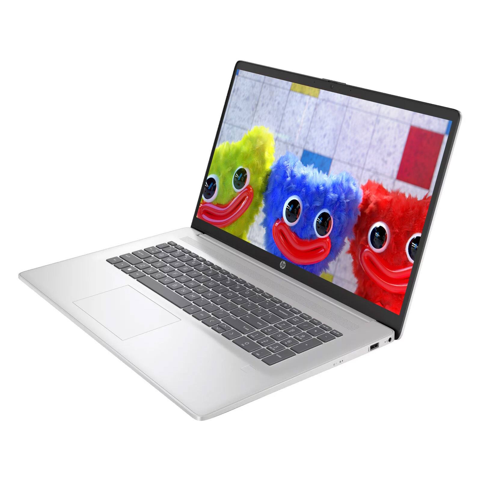 Alt View 2. HP - HP 17.3" HD+ Touchscreen Laptop - Intel Core i7-1355U - 16GB RAM - 1TB SSD - Backlit Keyboard - Windows 11 Pro - Silver.