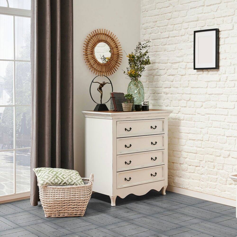 Alt View 1. Resenkos - Resenkos Plastic Deck Tiles, 27 Pack Of Interlocking Flooring, 11.8"x11.8" Water-Resistant Tiles, Dark Gray - Dark Gray.