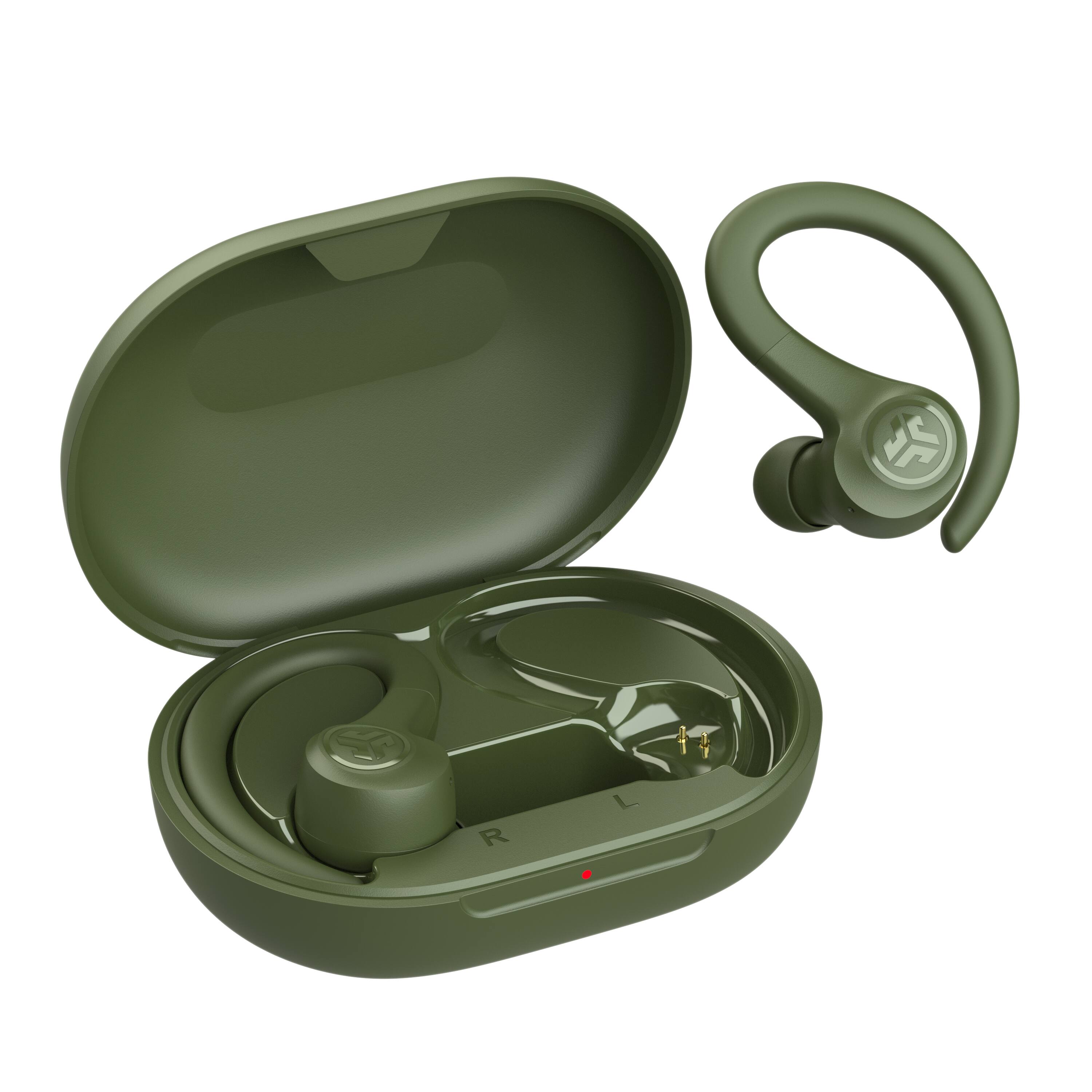 Angle. JLab - Go Air Sport True Wireless Earbuds - Green.