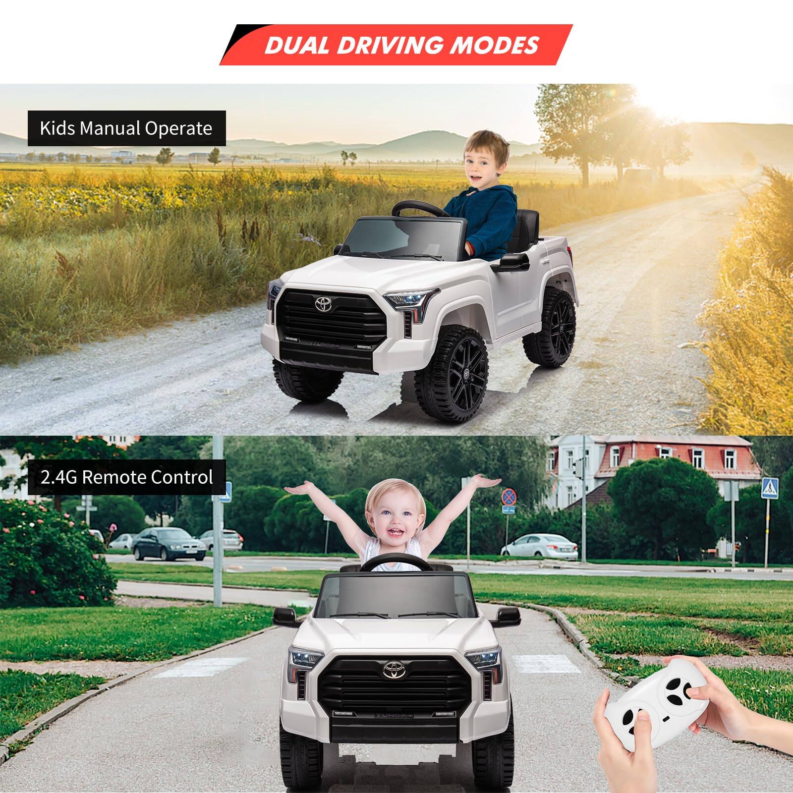 DUAL DRIVING MODES

Kids Manual Operate

2.4G Remote Control