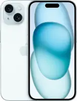 Apple - Pre-Owned Good iPhone 15 5G 128GB (Unlocked) - Blue - Front_Zoom