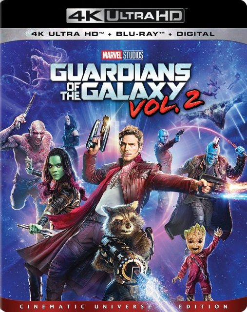 Front Standard. Guardians of the Galaxy Vol. 2 [Includes Digital Copy] [4K Ultra HD Blu-ray/Blu-ray] [2017].