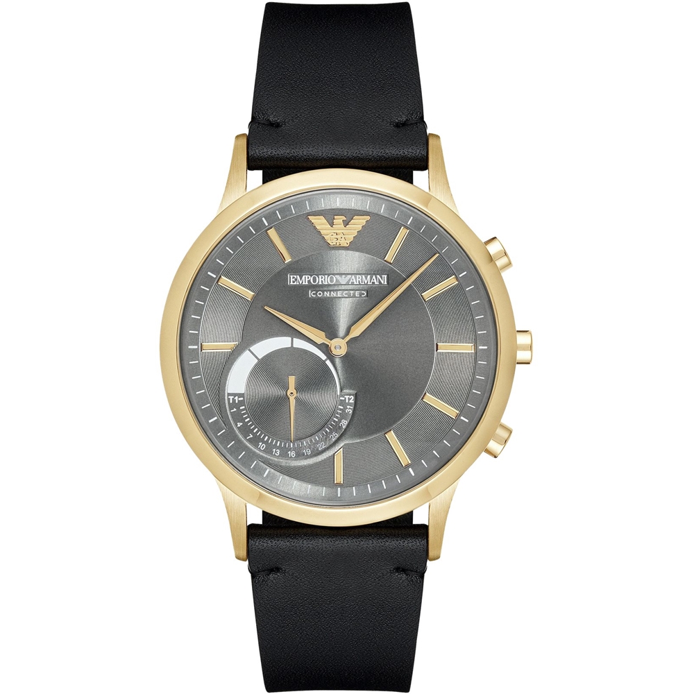 Best Buy: Emporio Armani Connected Hybrid Smartwatch 43mm Stainless Steel  Gold stainless steel ART3006