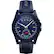 Front. A|X Armani Exchange - Connected Hybrid Smartwatch 44mm Silicone - Navy.