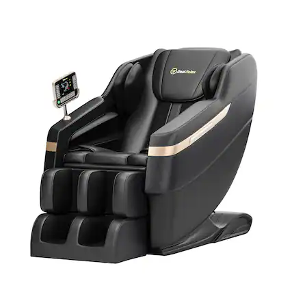 Front. Essen Blissed - Favor BS-02 Full Body Zero Gravity with Shiatsu Massage Chair - Black.
