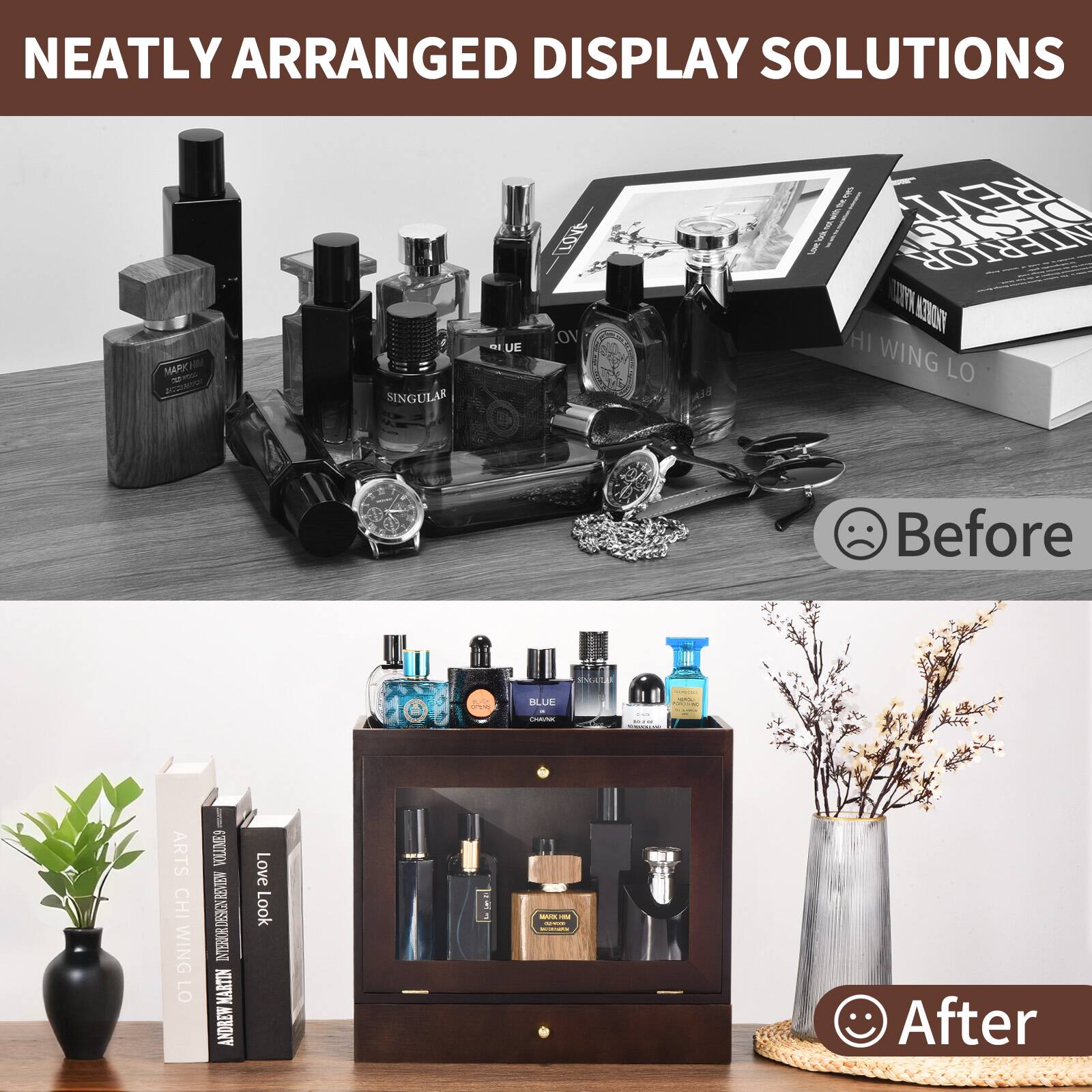 NEATLY ARRANGED DISPLAY SOLUTIONS

Before

After