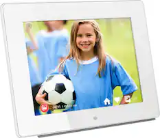 Angle. Aluratek - 8" LCD Wi-Fi Digital Photo Frame.