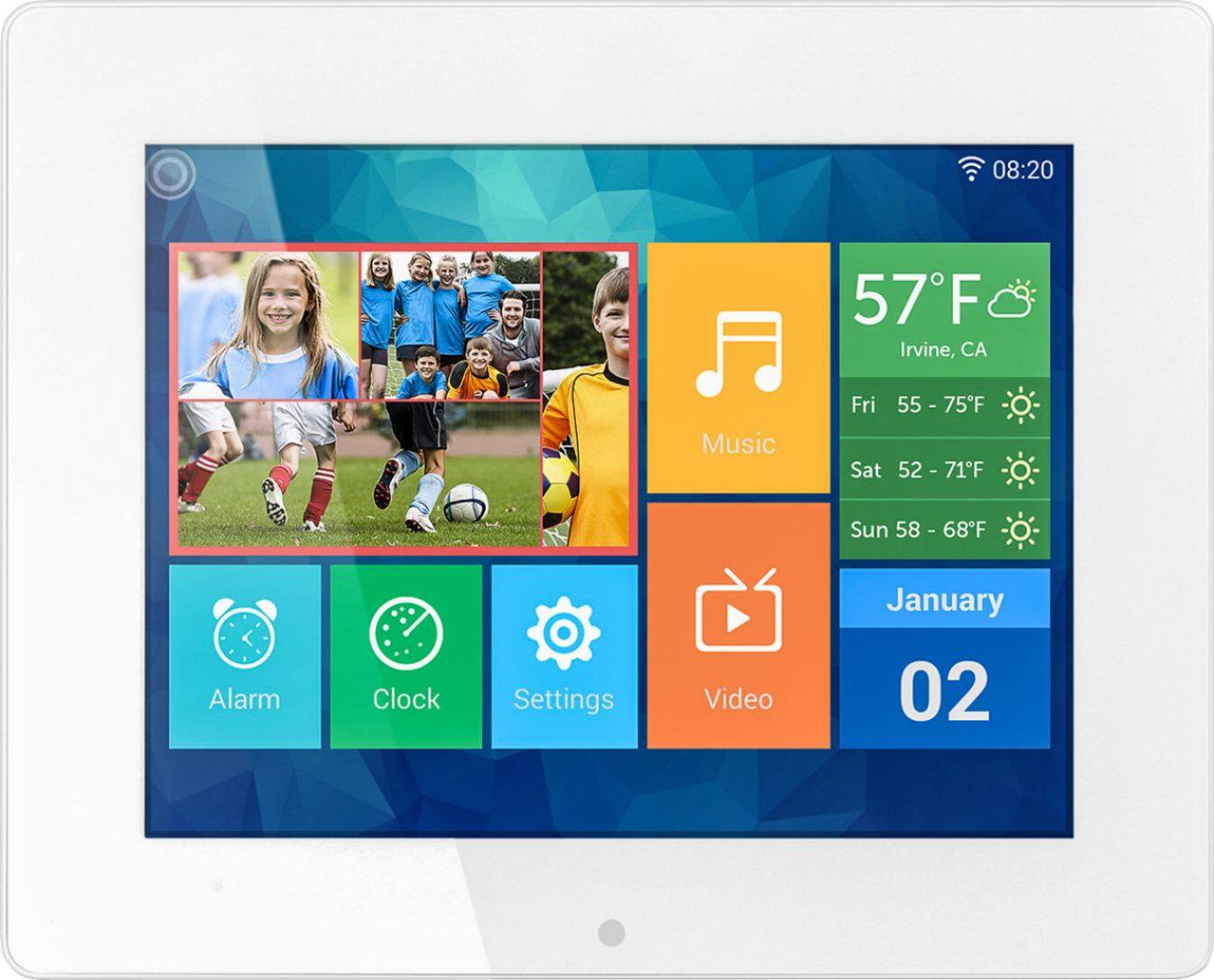 Alt View 11. Aluratek - 8" LCD Wi-Fi Digital Photo Frame.