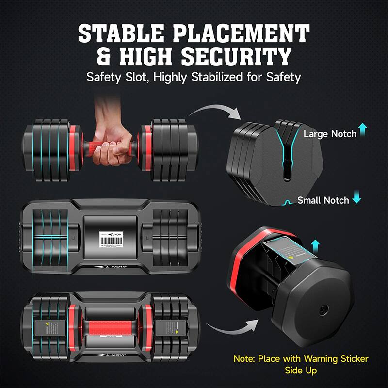 STABLE PLACEMENT & HIGH SECURITY  
Safety Slot, Highly Stabilized for Safety  

Large Notch  
Small Notch  

Note: Place with Warning Sticker Side Up