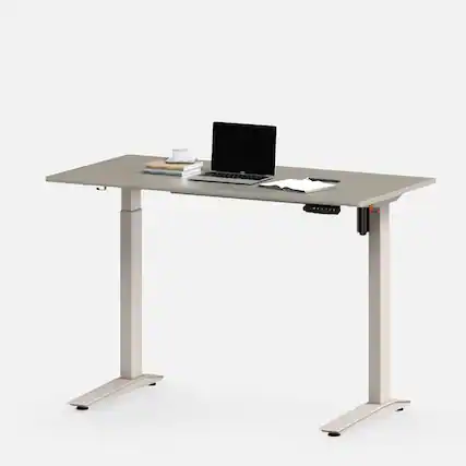 Front. Autonomous - Autonomous Desk 5 Electric Standing Desk - Autonomous Desk 5 Essential - Khaki.