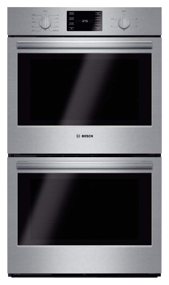 Bosch - 500 Series 30" Built-In Electric Convection Double Wall Oven - Stainless Steel - Front_Zoom