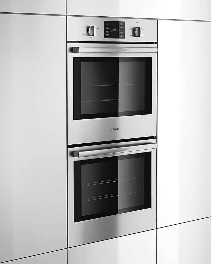 Alt View 2. Bosch - 500 Series 30" Built-In Electric Double Wall Oven - Stainless steel.