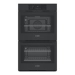 Front Zoom. Bosch - 800 Series 30" Built-In Double Electric Convection Wall Oven - Black.
