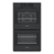 Front Zoom. Bosch - 800 Series 30" Built-In Double Electric Convection Wall Oven - Black.