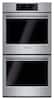 Front. Bosch - 800 Series 27" Built-In Double Electric Convection Wall Oven - Stainless steel.