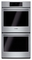 Bosch - 800 Series 27" Built-In Double Electric Convection Wall Oven - Stainless Steel - Front_Zoom