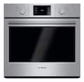 Bosch - 500 Series 30" 4.6 Cu. Ft. Built-In Single Electric Wall Oven with True Convection - Stainless Steel