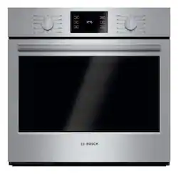 Bosch - 500 Series 30" Built-In Single Electric Convection Wall Oven - Stainless Steel - Front_Zoom