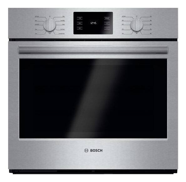 Bosch - 500 Series 30" Built-In Single Electric Convection Wall Oven - Stainless Steel