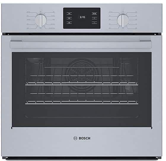 Alt View 1. Bosch - 500 Series 30" Built-In Single Electric Convection Wall Oven - Stainless steel.