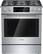 Front. Bosch - 800 Series 4.6 Cu. Ft. Self-Cleaning Slide-In Dual Fuel Convection Range.