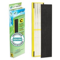 Genuine HEPA Pure Replacement Filter C for GermGuardian AC5000 Series Air Purifiers - Black - Front_Zoom