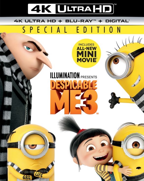  Despicable Me 3 [Includes Digital Copy] [4K Ultra HD Blu-ray/Blu-ray] [2017]