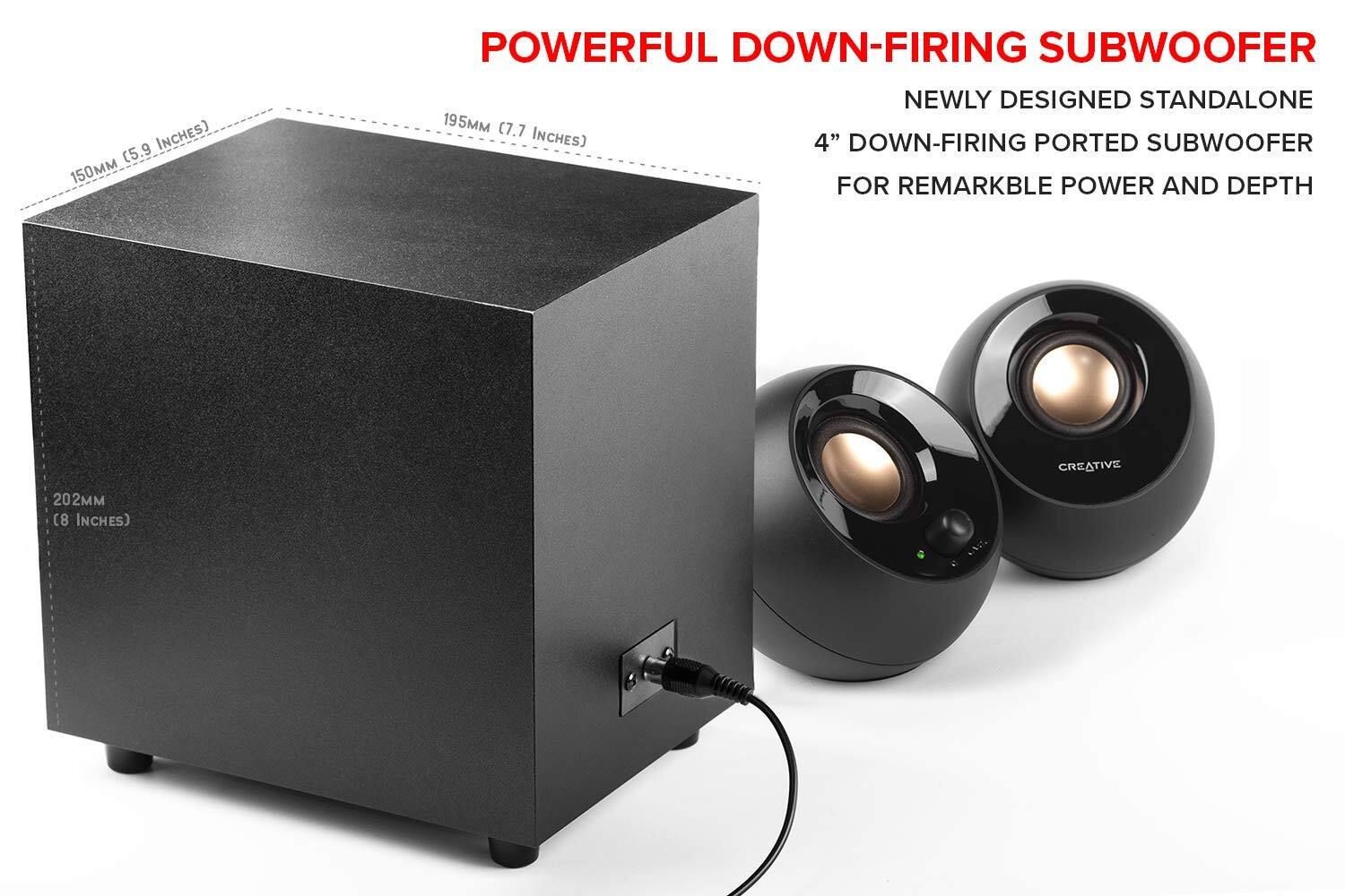 POWERFUL DOWN-FIRING SUBWOOFER

NEWLY DESIGNED STANDALONE 4" DOWN-FIRING PORTED SUBWOOFER FOR REMARKABLE POWER AND DEPTH

150MM (5.9 INCHES)
195MM (7.7 INCHES)
202MM (8 INCHES)