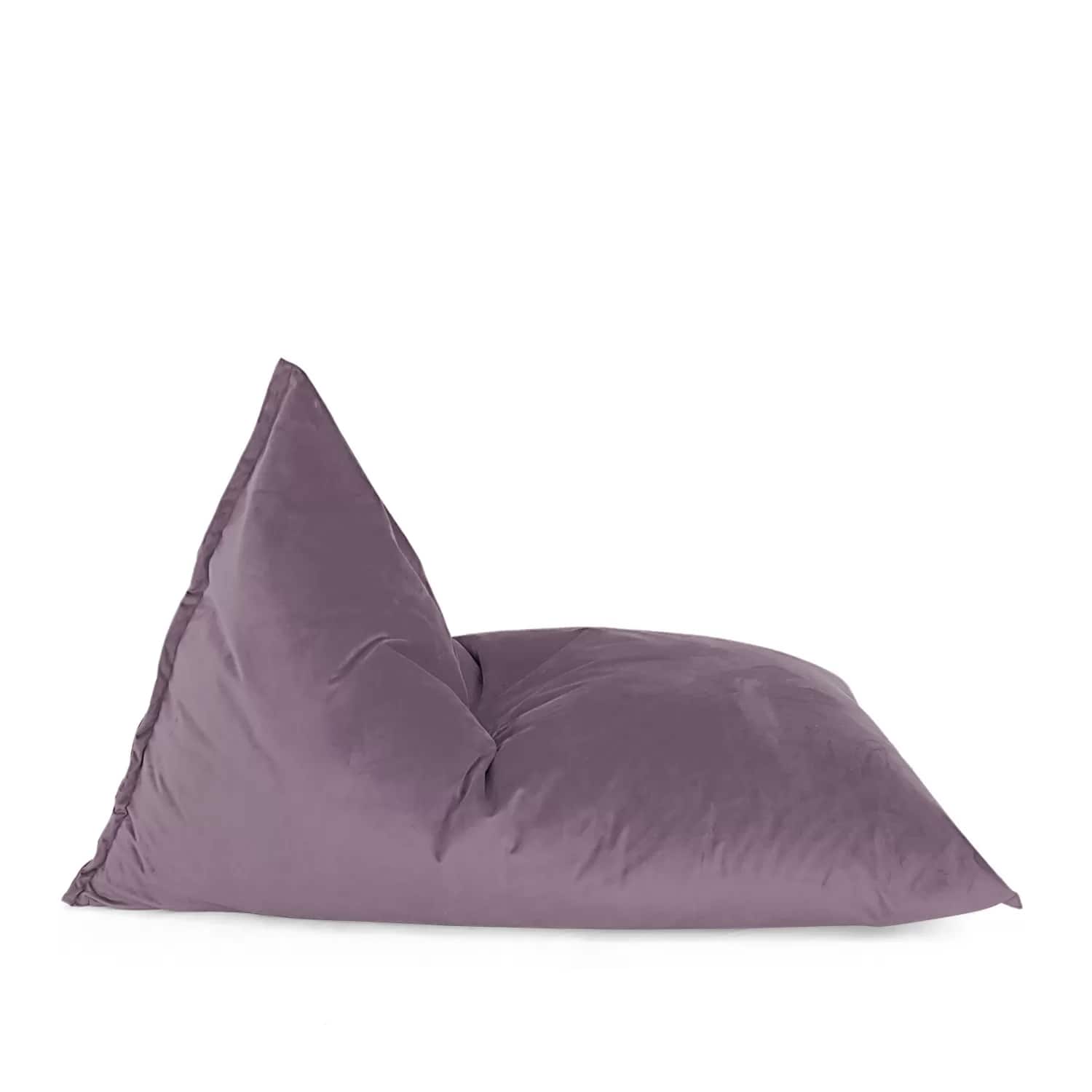 Lotus Lounge Chair - Large Ecogami Velvet Bean Bag Cover - 59" x 43.25" - Violet - Purple