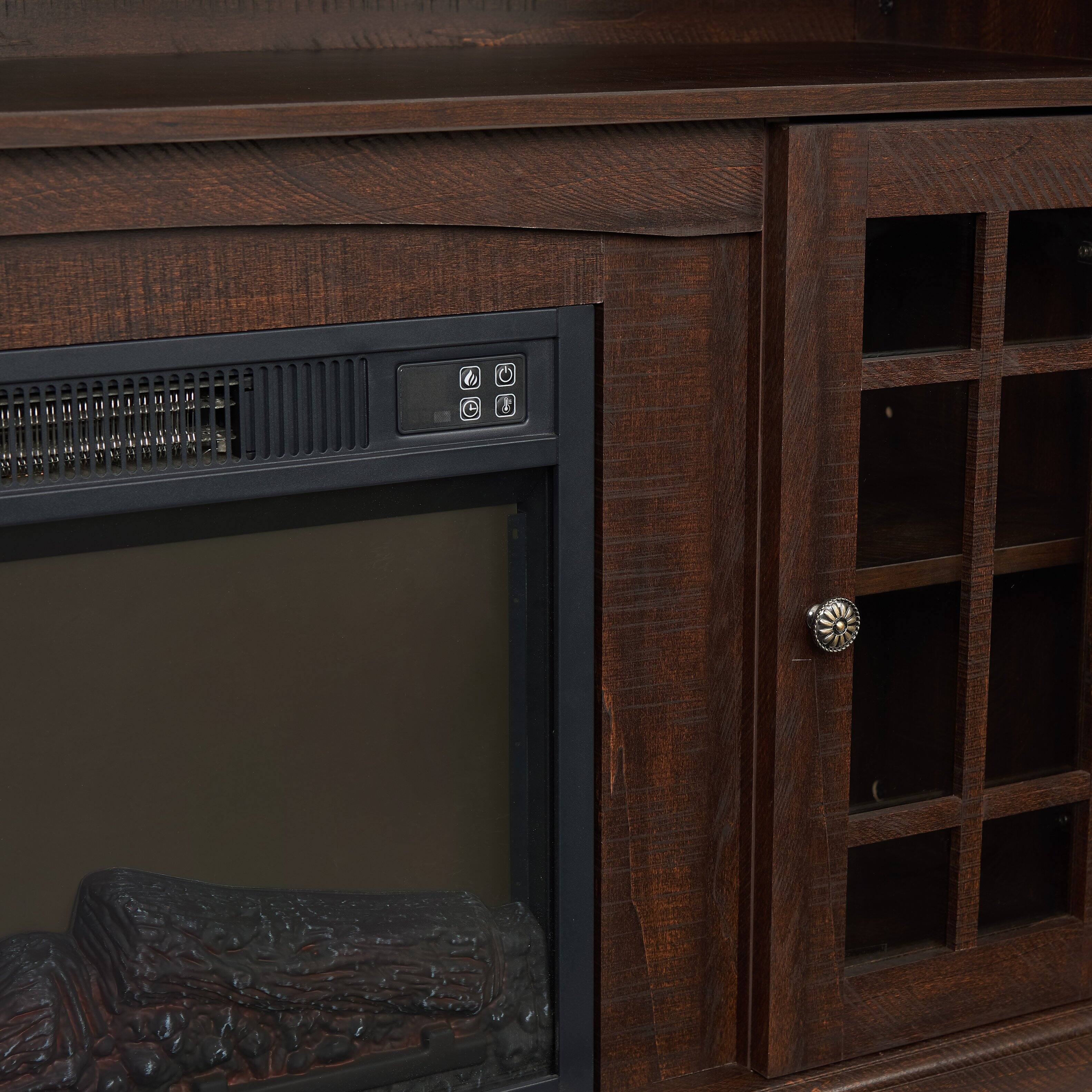 Alt View 1. Whisen - 58.25" Modern TV Stands with 23" Electric Fireplace Console for TVs up to 65" Home Entertainment - Espresso.