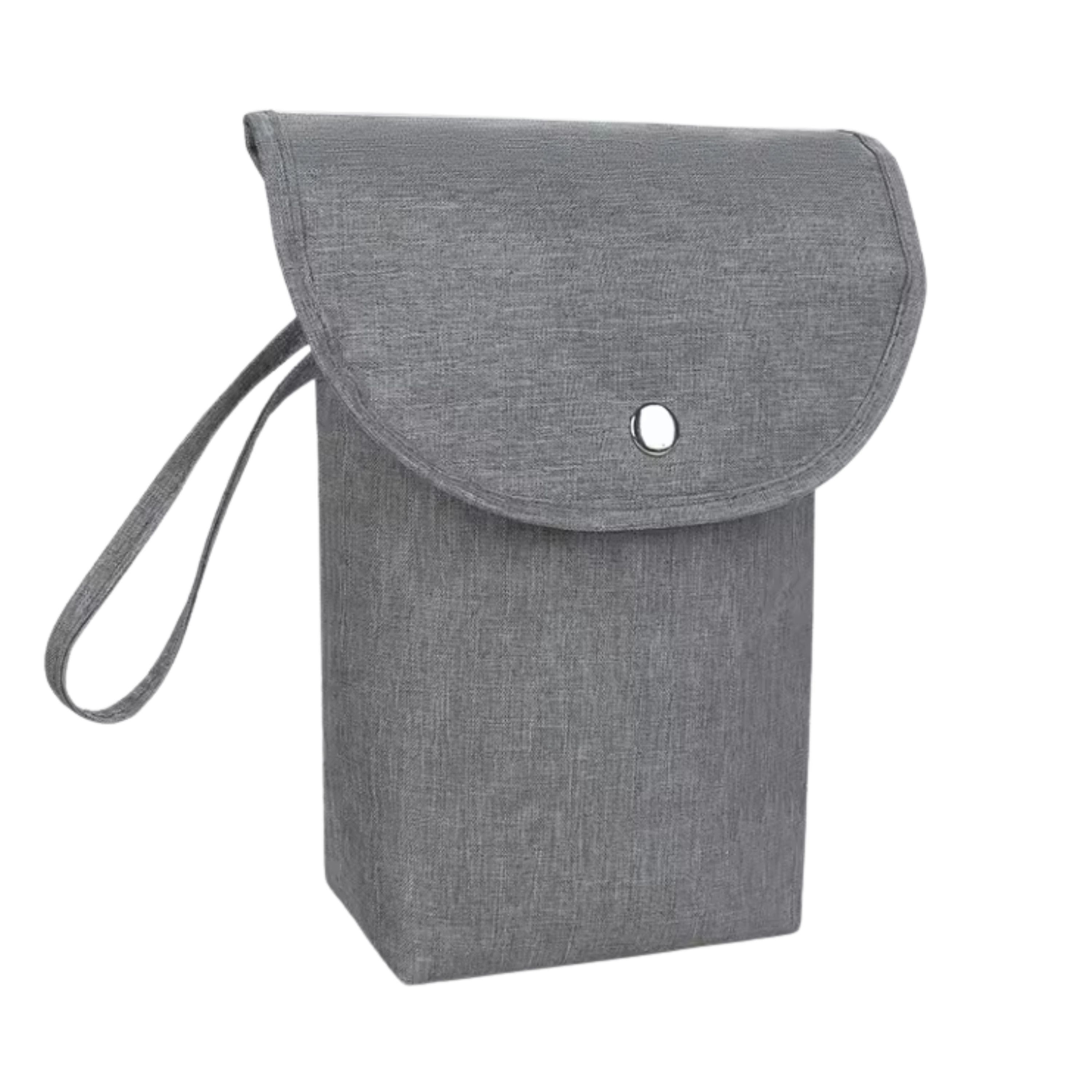 Kitcheniva - Small Waterproof Baby Diaper Storage Bag - Gray