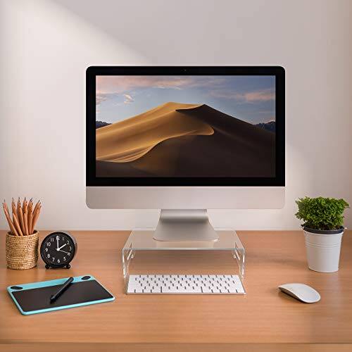 Alt View 1. Sorbus - Sorbus Acrylic Monitor Stand, Clear Laptop Riser with Carry Handles, Use as Desktop Monitor Stand, Computer - Clear.